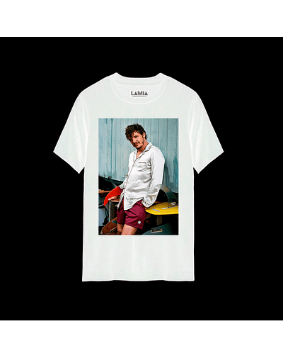 Polera Pedro Pascal #3 - Blanca