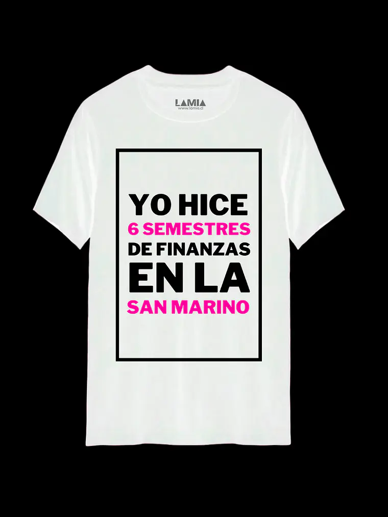Polera Yo hice 6 semestres de finanzas en la San Marino / Yo soy Betty, la fea Línea Premium #8 2