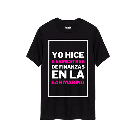 Polera Yo hice 6 semestres de finanzas en la San Marino / Yo soy Betty, la fea Línea Premium #8