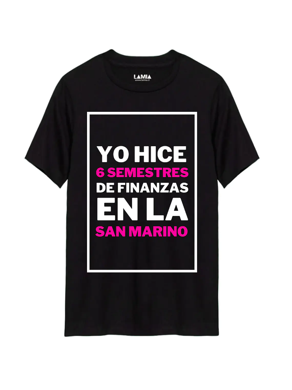Polera Yo hice 6 semestres de finanzas en la San Marino / Yo soy Betty, la fea Línea Premium #8 1