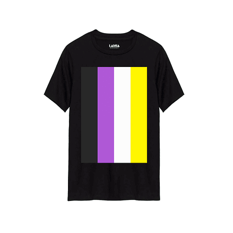 Polera Bandera No Binaria Línea Premium #1