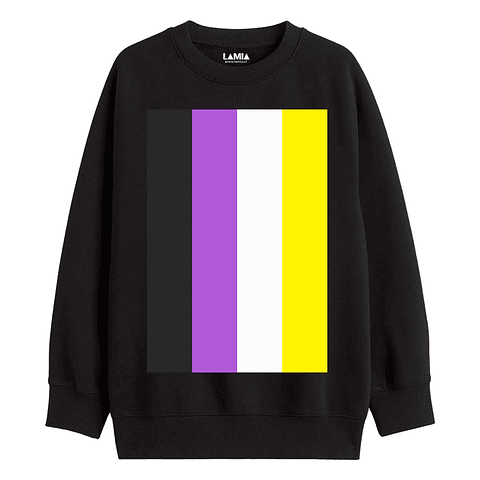 Polerón Bandera No Binaria Línea Premium #1