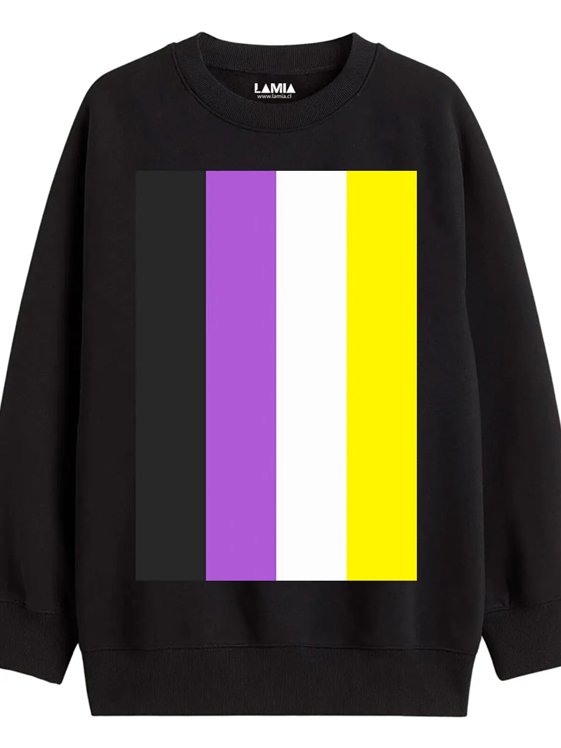 Polerón Bandera No Binaria Línea Premium #1 1