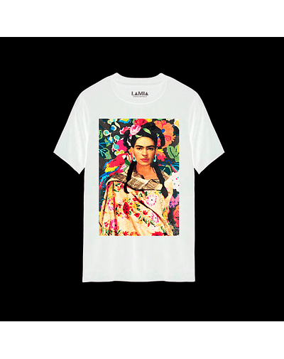 Polera Frida Kahlo Línea Premium #9 - Blanca