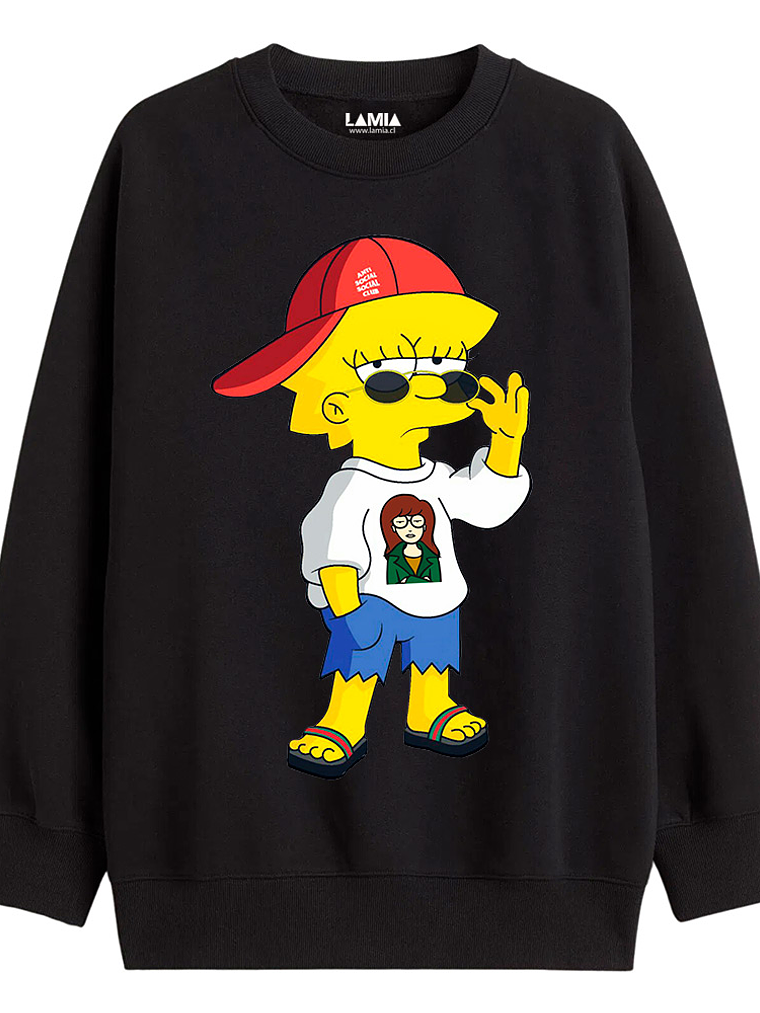 Polerón Lisa Simpson con polera de Daria Los Simpson línea Premium #1 1