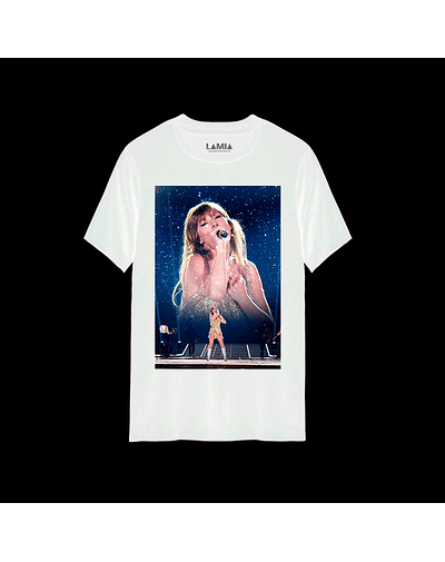 Polera Taylor Swift linea premium #36 - Blanca