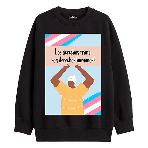 Polerón Los derechos trans son derechos humanos Línea Premium #1