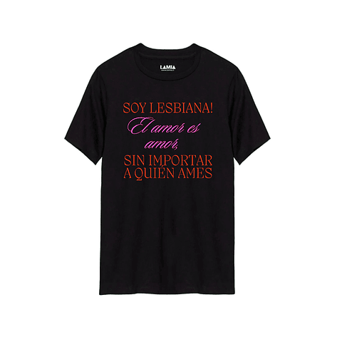 Polera Soy lesbiana visbilidad lesbica Línea Premium #1