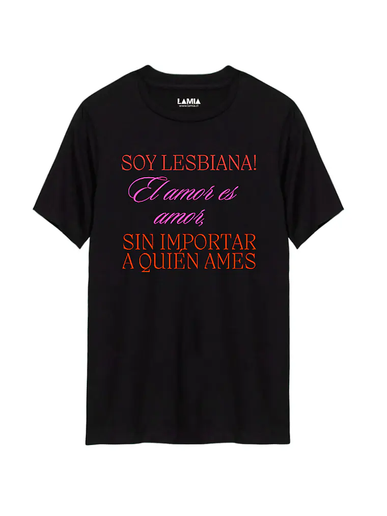 Polera Soy lesbiana visbilidad lesbica Línea Premium #1 1