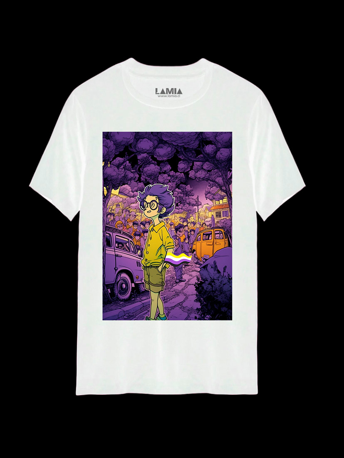 Polera Imagen no binaria ilustración creada con inteligencia artificial #1 2