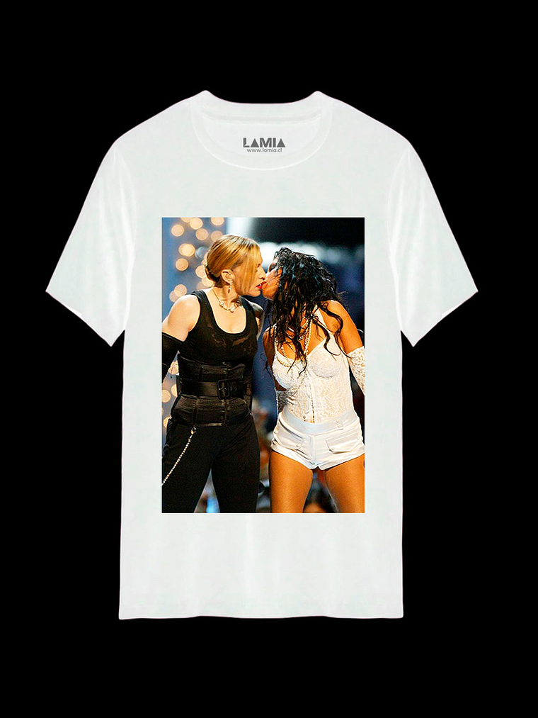 Polera Madonna y Christina Aguilera Línea Premium #1 2