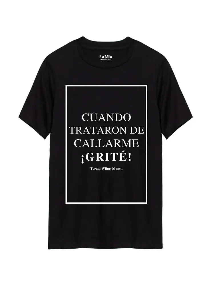 Polera Cuando trataron de callarme grité Teresa Wilms Montt Línea Premium #5 1