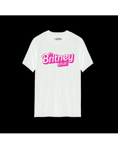 Polera Britney Spears Línea Premium #11 - Blanca