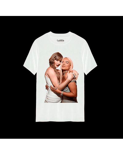 Polera Taylor Swift y Karol G linea premium #60 - Blanca