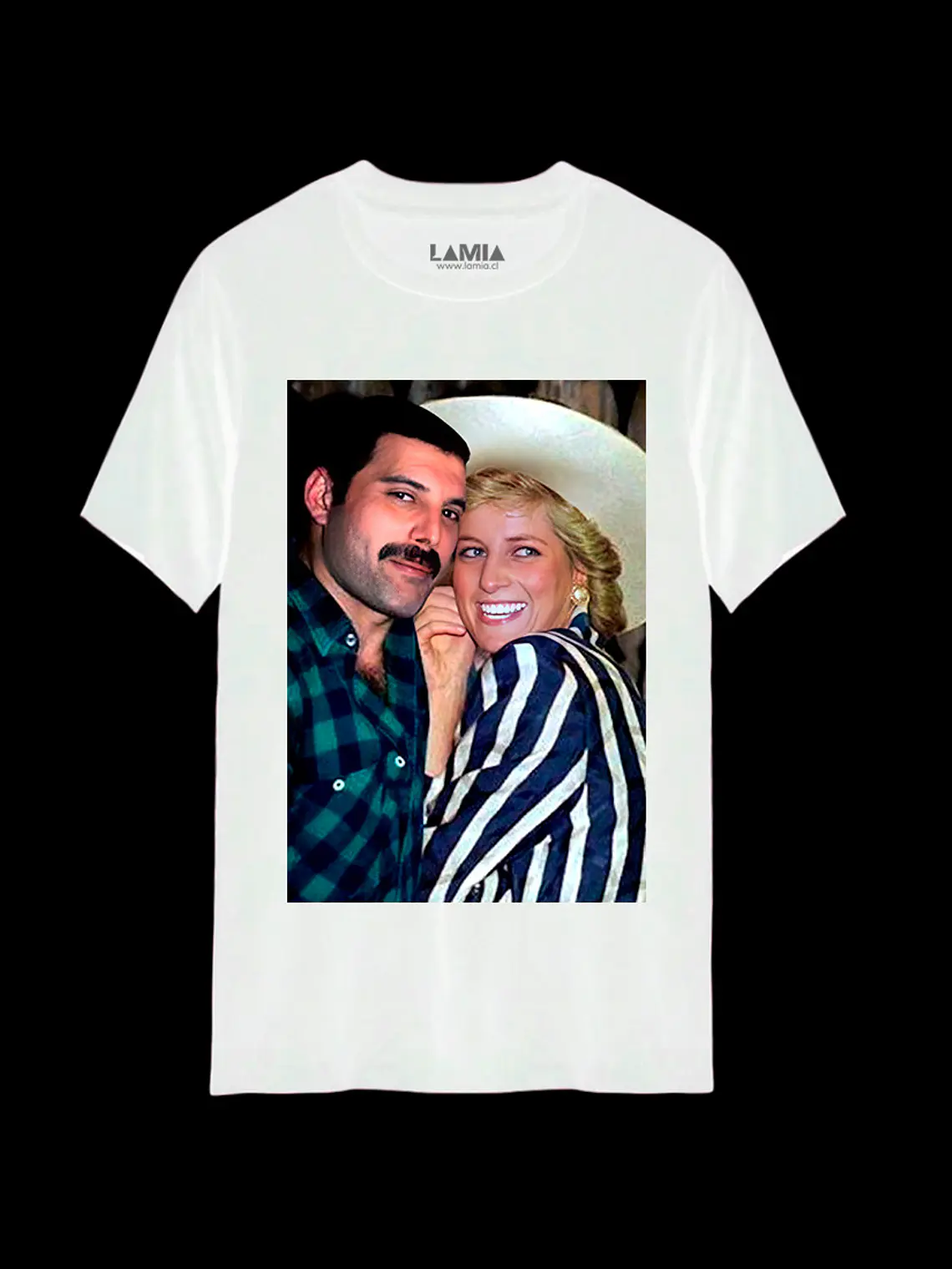 Polera Freddie Mercury y Lady Di Línea Premium #1 2