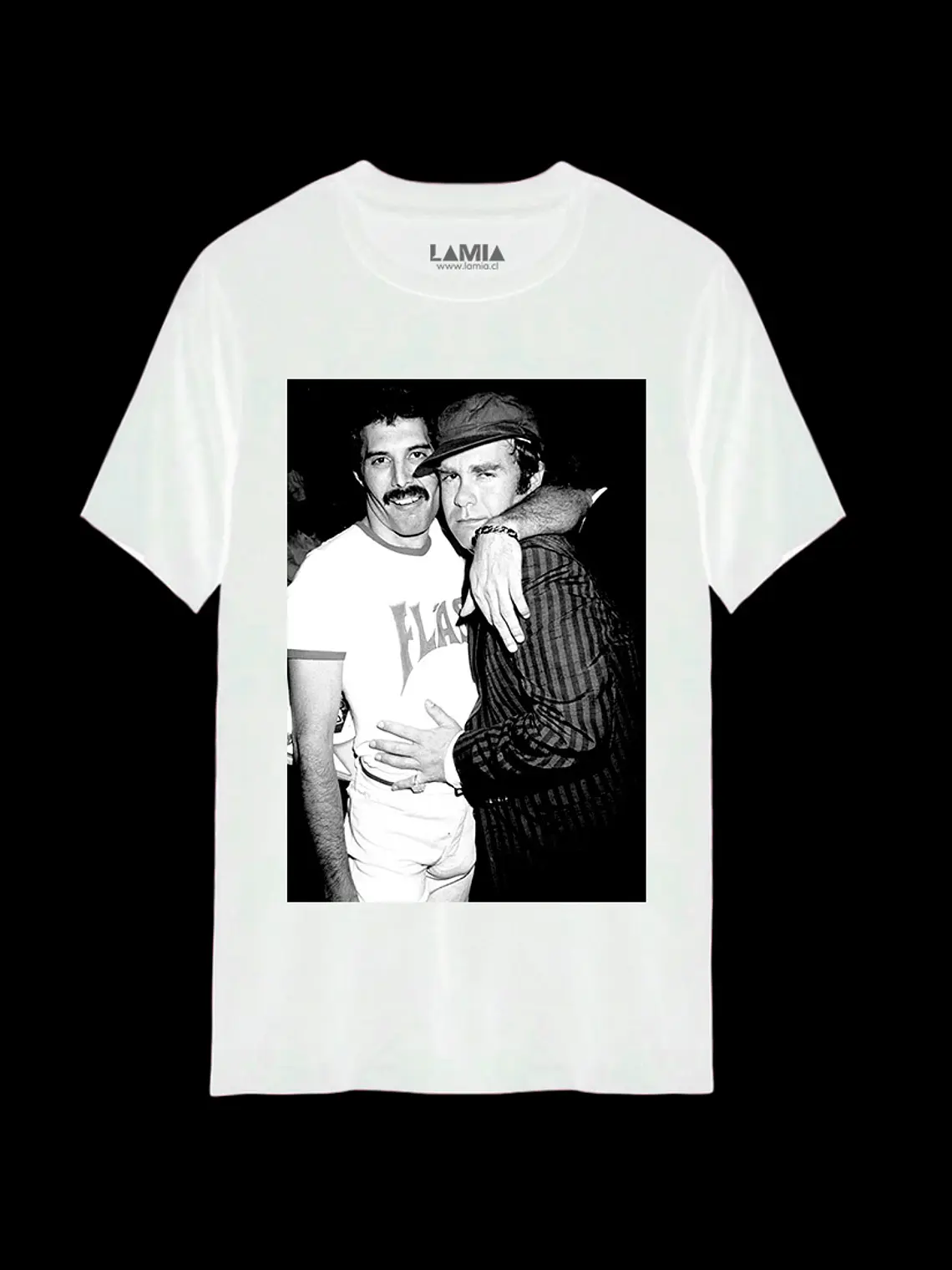 Polera Freddie Mercury y Elton John Línea Premium #1 2