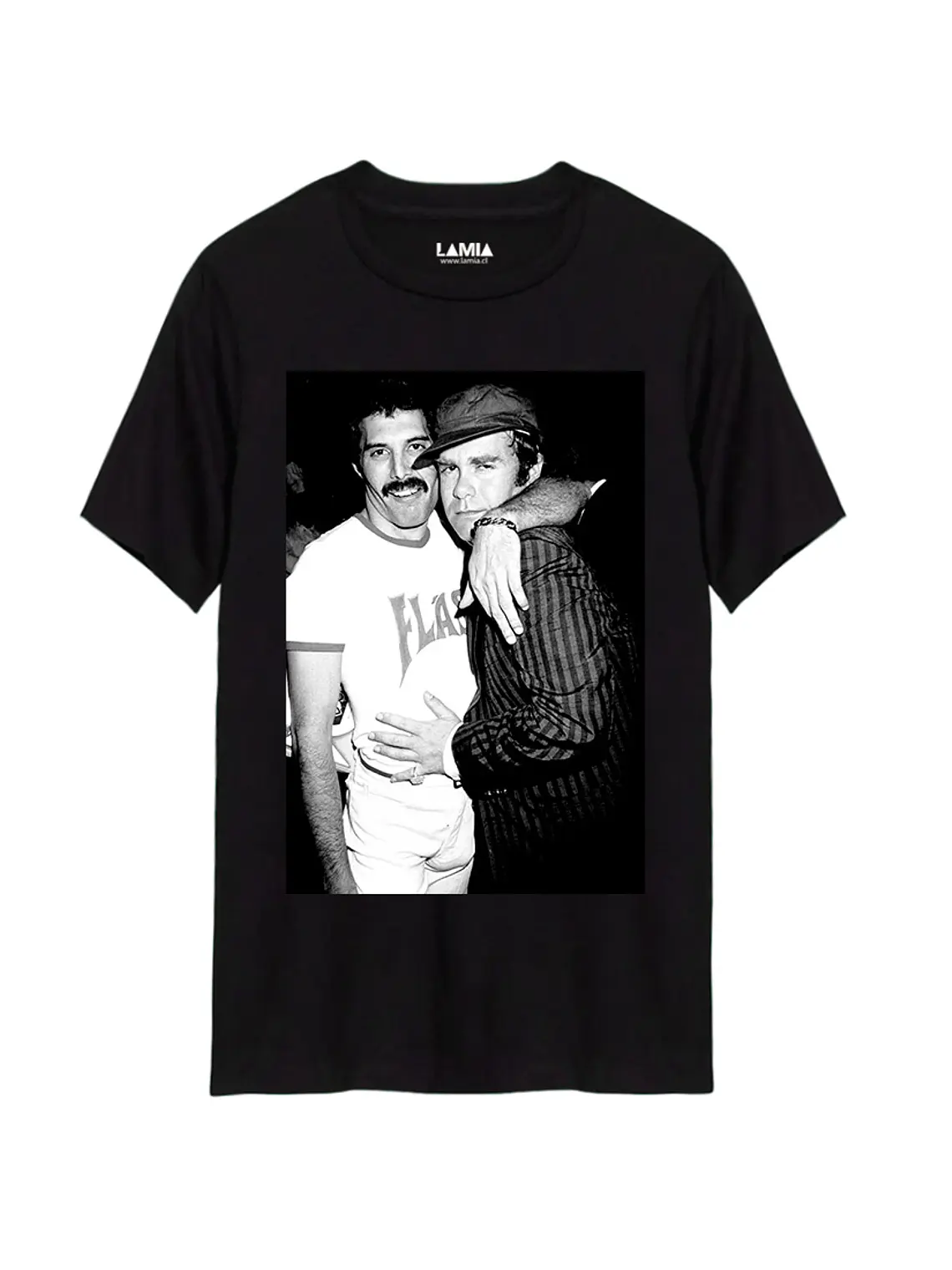 Polera Freddie Mercury y Elton John Línea Premium #1 1