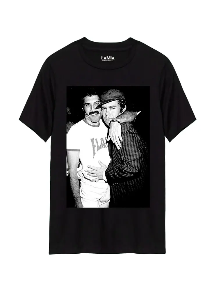 Polera Freddie Mercury y Elton John Línea Premium #1 1