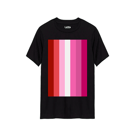 Polera Bandera Lésbica Línea Premium #1