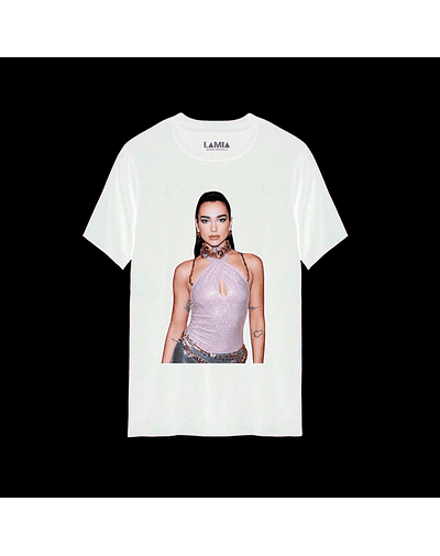 Polera Dua Lipa Línea Premium #10 - Blanca