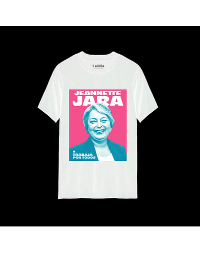 Polera Jeannette Jara Línea Premium #8 - Blanca