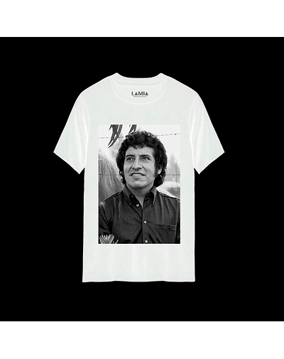 Polera Victor Jara Línea Premium #5 - Blanca