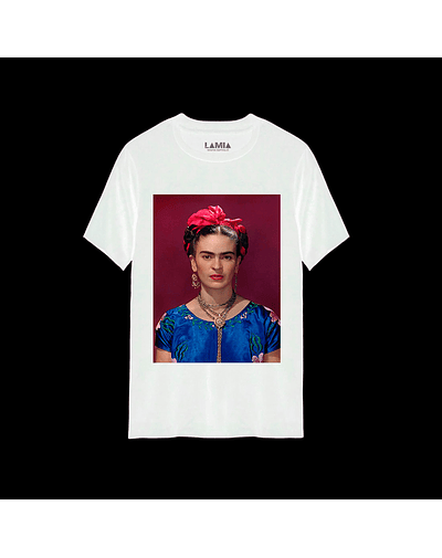 Polera Frida Kahlo Línea Premium #14 - Blanca