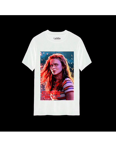 Polera Max - Stranger Things Línea Premium #2 - Blanca
