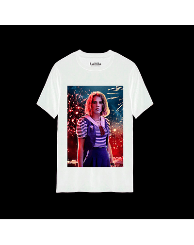 Polera Robin Buckley - Stranger Things Línea Premium #3 - Blanca