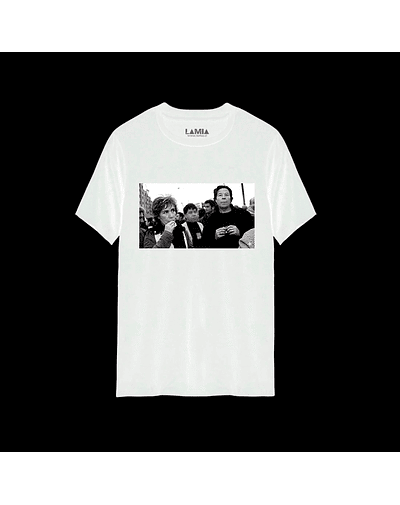 Polera Gladys Marín y Pedro Lemebel Línea Premium #5 - Blanca