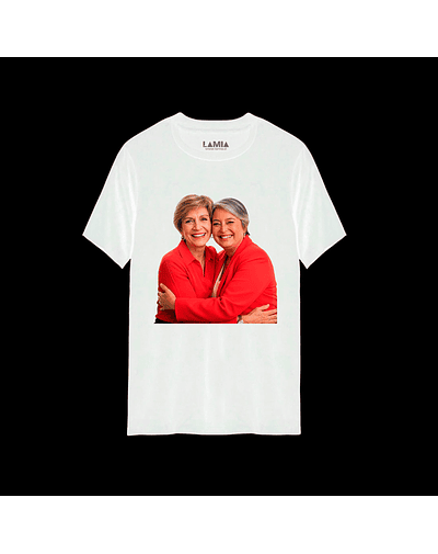 Polera Jeannette Jara Compañera Evelyn Línea Premium #14 - Blanca