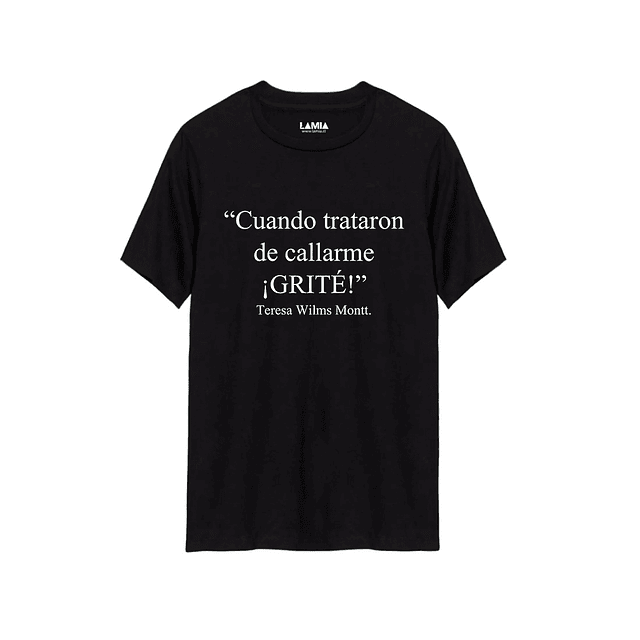 Polera Cuando trataron de callarme grité Teresa Wilms Montt Línea Premium #7