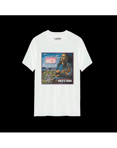 Polera Violeta Parra Línea Premium #11 - Blanca
