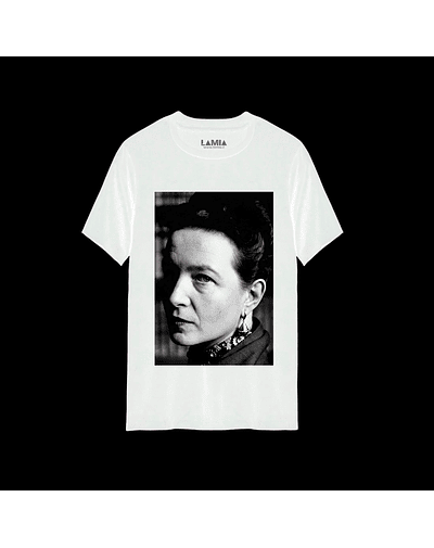 Polera Simone de Beauvoir Línea Premium #20 - Blanca