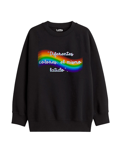 Polerón Diferentes colores, el mismo latido - dia del amor - lgbtq+ Línea Premium #2