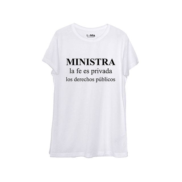 Ministra la fe es privada, los derechos publicos #1