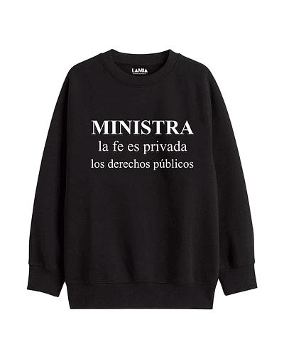 Polerón Ministra la fe es privada, los derechos publicos Línea Premium #1