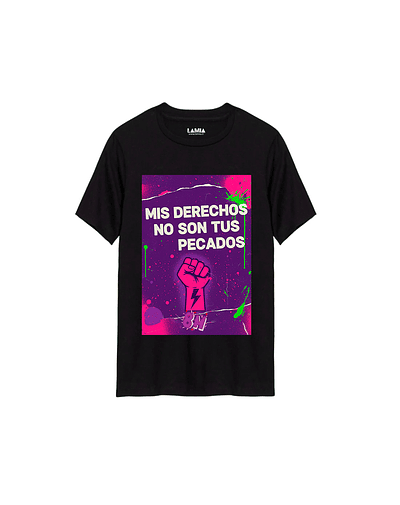 Polera Mis derechos no son tus pecados Línea Premium #2