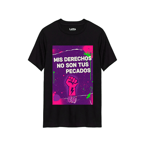 Polera Mis derechos no son tus pecados Línea Premium #2