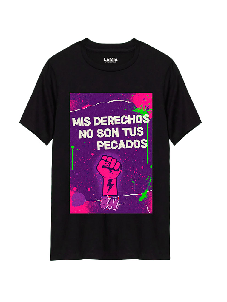 Polera Mis derechos no son tus pecados Línea Premium #2 1