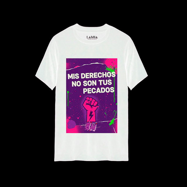 Polera Mis derechos no son tus pecados Línea Premium #2