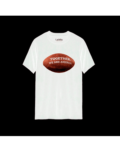 Polera Bad Bunny Together we are america línea Premium #8 - Blanca