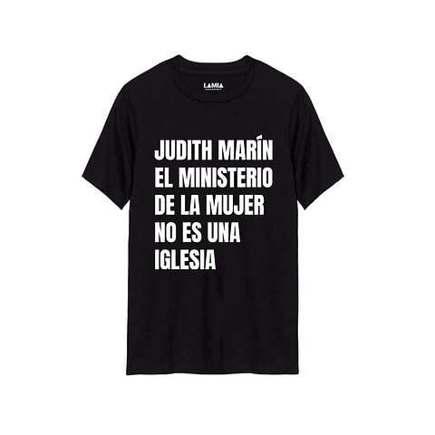 Polera Judith Marín el ministerio de la mujer no es una iglesia Línea Premium #1