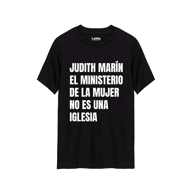 Polera Judith Marín el ministerio de la mujer no es una iglesia Línea Premium #1
