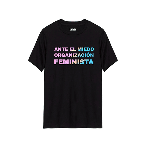 Polera Ante el miedo organizacion feminista 8M Línea Premium #1