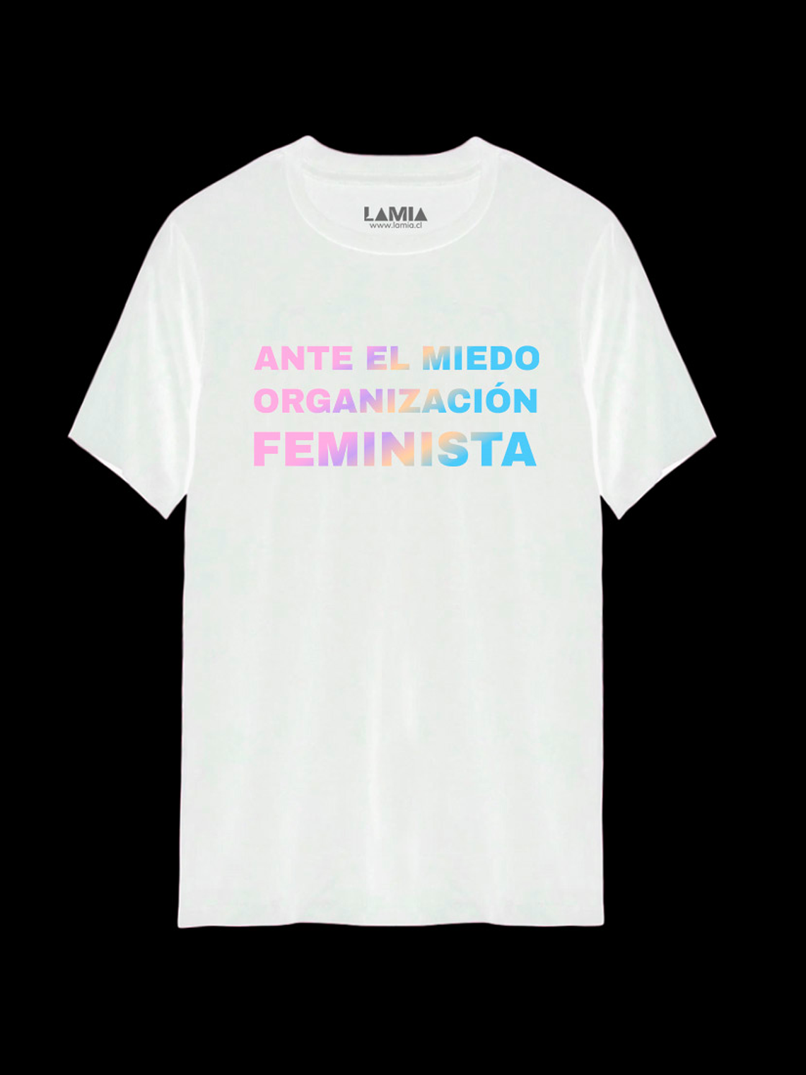 Polera Ante el miedo organizacion feminista 8M Línea Premium #1 2