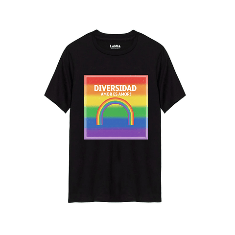 Polera Diversidad LGBTIQA+ Amor es amor Línea Premium #1
