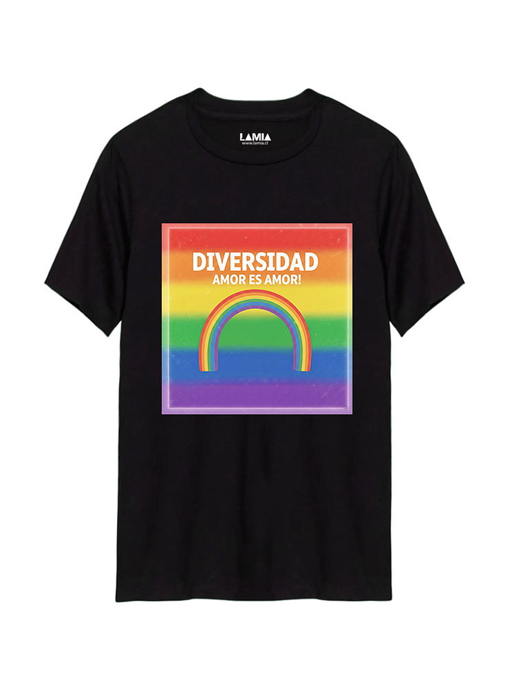 Polera Diversidad LGBTIQA+ Amor es amor Línea Premium #1 1