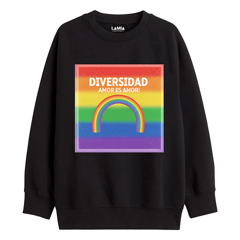 Polerón Diversidad LGBTIQA+ Amor es amor Línea Premium #1