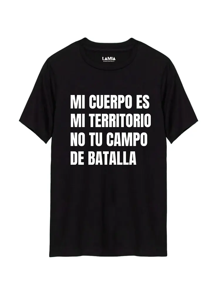 Polera Mi cuerpo es mi territorio no tu campo de batalla Línea Premium #1 1